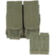 MIL-TEC M4/M16 Double Magazine Pouch, Olive Drab, 6.3 x 2 x 6.7, 13496601