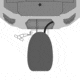 Minn-Kota Raptor Jack Plate Adapter Bracket - Port - 2in Setback - 4in Rise - White, 1810366