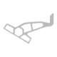 Minn-Kota Raptor Jack Plate Adapter Bracket - Port - 2in Setback - 4in Rise - White, 1810366