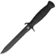 Miscellaneous Military Fixed Blade Folding Knife,6.5in,Stainless Steel,Standard Edge,Black Handle MI220