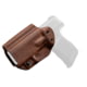 Mission First Tactical Hybrid Kydex with Leather Shell IWB Holster, Fits Sig P365, With 1.5" Belt Attachment, Ambidextrous, Brown, H3-SIG-1-BR1