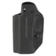 Mission First Tactical Hybrid Kydex with Leather Shell IWB Holster, Fits Glock 19/23/45, With 1.5" Belt Attachment, Ambidextrous, Black, H3-GL-1-BLK2