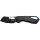 MKM Isonzo Linerlock Black Folding Knife, 2.25" black coated Bohler N690 stainless blade, Black FRN handle, MK FX03-2PBK