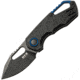 MKM Isonzo Linerlock Black Folding Knife, 2.25 black coated Bohler N690 stainless clip poin, Black FRN handle, MK FX03-3PBK