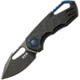 MKM Isonzo Linerlock Black Folding Knife, 2.25" black coated Bohler N690 stainless clip poin, Black FRN handle, MK FX03-3PBK