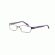Morgan 203107 Single Vision Prescription Eyeglasses - Violet Frame and Clear Lens 203107-389SV