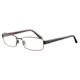 Morgan 203120 Bifocal Prescription Eyeglasses - Red Frame and Clear Lens 203120-424BI