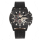Morphic M81 Series Chronograph Leather-Band Watch w/Date, Black - Mens, MPH8105