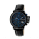 Morphic M50 Series Leather Strap Watch, Black/Blue, Standard MPH5007
