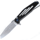 Mtech Button Lock Black/White Folding Knife, 3.5 satin finish stainless blade, Black and white G10 handle, MTE-FDR034-WH