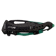 Mtech Drop Point Spring Assisted Knife w/Bottle Opener, 3.5 in, 3Cr13 Stainless Steel Stainless Steel, Black/Green, MT-A705G2-GN