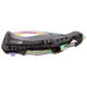 Mtech Drop Point Spring Assisted Knife w/Bottle Opener, 3.5 in, 3Cr13 Stainless Steel Stainless Steel, Rainbow, MT-A705G2-RB