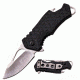 Mtech Folding Blade, 2.75in, Stainless Steel Blade, Black Nylon Fiber Handle MT-A882CH
