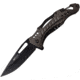 Mtech Drop Point Spring Assisted Knife w/Bottle Opener, 3.5 in, 3Cr13 Stainless Steel Stainless Steel, Carbon Fiber, MT-A705G2-CF