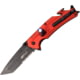 Mtech Linerlock A/O Red Folding Knife, 3.25" black stonewash finish stainless blade, Red aluminum handle, MT-A1114RD