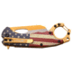 Mtech Linerlock Spring Assisted Knife, 2.5 in, 3Cr13 Stainless Steel Stainless Steel, Wharncliffe, USA Flag, MT-A1028AF
