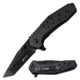 Mtech Manual Folding Knive, 2.75in Blade, 3CR13 Steel Blade Knive, Black, MT-1113BK