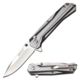 Mtech Manual Folding Knive, 3.25in Blade, 3CR13 Steel Blade Knive, Black/Grey, MT-1109GY