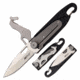 Mtech MT-1102BK Manual Folding Knife, 2.5in, 3CR13 Stainless Steel, Drop Point, Steel Blade, Nylon Fiber Handle w/Multitool Blade and Carabiner, Black, MT-1102BK