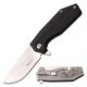 Mtech MT-1160SD Manual Folding Knife, 2.5in, 3CR13 Stainless Steel, Drop Point, Steel Blade, G10 Handle w/ Demon Etching, Black, MT-1160SD