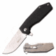 Mtech MT-1160SF Manual Folding Knife, 2.5in, 3CR13 Stainless Steel, Drop Point, Steel Blade, G10 Handle w/ Flag Etching, Black, MT-1160SF