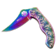Mtech Persian Spring Assisted Knife, 3.25 in, 3Cr13 Stainless Steel Stainless Steel, Rainbow, MT-A1172RB