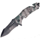 Mtech Rescue Linerlock A/O, Green Camo, Knife MTA845DG