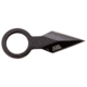 Mtech Spear Point Fixed Blade Knife w/Bead Chain, 1.75 in, 3Cr13 Stainless Steel Stainless Steel, Black, MT-20-92BK