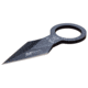 Mtech Spear Point Fixed Blade Knife w/Bead Chain, 1.75 in, 3Cr13 Stainless Steel Stainless Steel, Black, MT-20-92BK