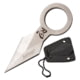 Mtech Spear Point Fixed Blade Knife w/Bead Chain, 1.75 in, 3Cr13 Stainless Steel Stainless Steel, Satin, MT-20-92S