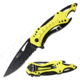 Mtech Spring Assisted Folding Knive, 3.5in Blade, Neon Handle, 3CR13 Steel Blade Knive, Neon Yellow, MT-A705NYL