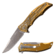 Mtech Spring Assisted Folding Knive, 3.75in Blade, 3CR13 Steel Polished Blade Knive, Gold, MT-A1095BZ