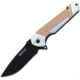 Mtech Stripe Framelock A/O Folding Knife, 3.5 black finish 3Cr13 stainless blade, Gray and orange anodized aluminum handle, MT-A1137GOR