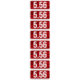 Mtm Ammo Caliber Labels 5.56 8-pack