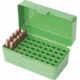 MTM Case-Gard 50 Rifle Ammo Boxes .22 Hornet &amp; .30 Carbine Green