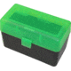 MTM Case-Gard 50 Rifle Ammo Boxes .220 Swift To .458 Winchester Mechanical Hinge Clear Green/Black