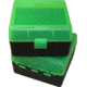 MTM RS-100 Rifle Ammo Box .17 To .222 Magnum Clear Green/Black