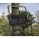 Muddy Partner 2-Man Ladderstand, includes 2-1in Ratchet Strap, 2-1in Stabilizer Straps, 2-Full Body Arrest Harnesses, Adjustable Support Bar, Padded, Flip-Back Shooting Rail, Black/Camo MLS2300
