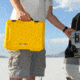 Nanuk 910 Protective Hard Case, 14.3in, Waterproof, w/ Foam, Yellow, 910S-010YL-0A0