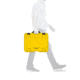 Nanuk 925 Case w/padded divider - Yellow, 925S-020YL-0A0