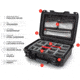 Nanuk 925 Case with Lid Organizer and Divider, Black, 925S-060BK-0A0