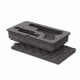 Nanuk Customized foam insert for Case 909 - Glock, Black, Small, 1-909-17333