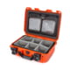 Nanuk 915 Pro Photo Camera Case Kit w/Lid Organizer / Padded Divider, Orange, Medium, 915S-060OR-0A0