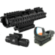 NcStar 2-7x32mm Compact Rifle Scope Kit 1 - Mil Dot Reticle w/ Green Laser and Red Dot Sight
