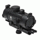 NcSTAR AR Combo/Carry Handle Adapter/Red Reflex Sight w/ Integrated Weaver Mount, Black KARHDBB130-A