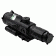 NcSTAR GEN3 SRT 3X-9X Rubber Armored Mil-Dot Rifle Scope w/ Green Laser,Black VSRTM3940GV3