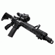 NcSTAR GEN3 SRT 3X-9X Rubber Armored Mil-Dot Rifle Scope w/ Green Laser,Black VSRTM3940GV3