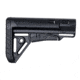 VISM Sharp Mil-Spec Stock, Black Synthetic, Collapsible, DLG-129