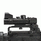 NcSTAR XRS Series 2-7x32 Compact Scope w/ Modular Upper Scope Rings, Black, Blue Ill. Mil-Dot/Waver SECXRSM2732G