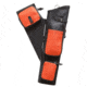 Neet NT-2300 Leather Target Quiver, Black/Orange, 4 Arrow, 1054